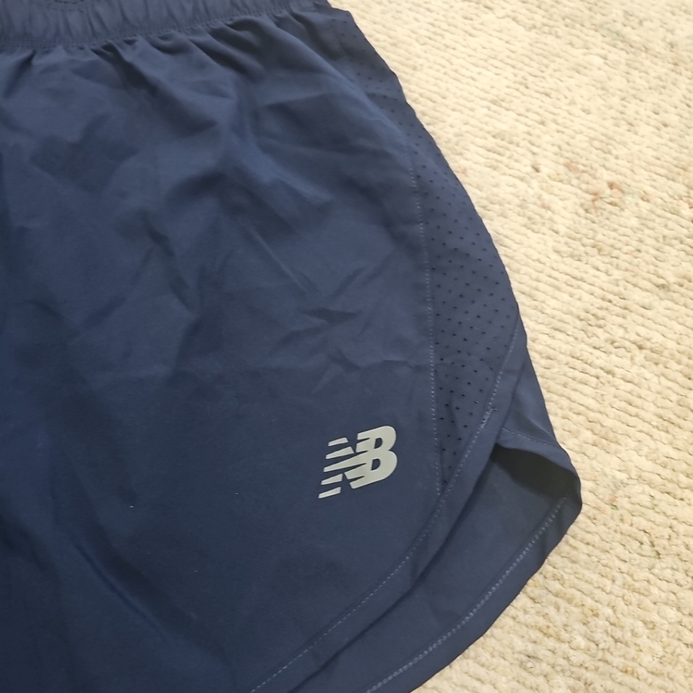 New Balance, Reebok Shorts Navy Blue Size Medium - Picture 2 of 11